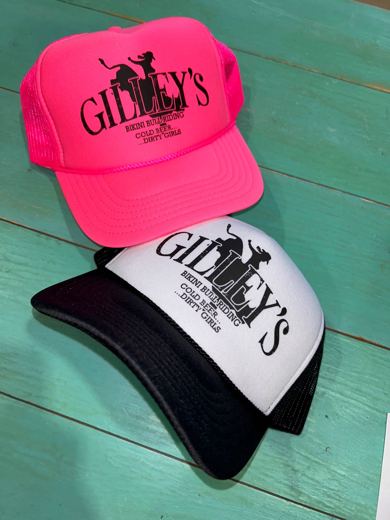 Wholesale Gilley's Bikini Bull Riding Trucker Hat for your store