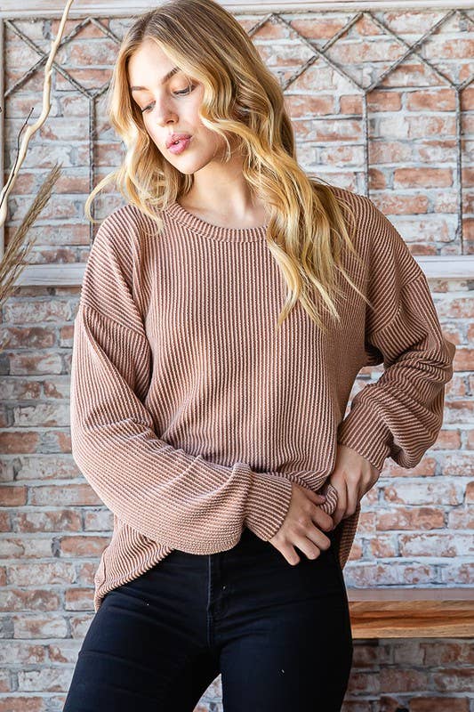 HEIMISH - Wholesale Tunic - Women's - ET7470-10 PUFF SLEEVE SOLID6