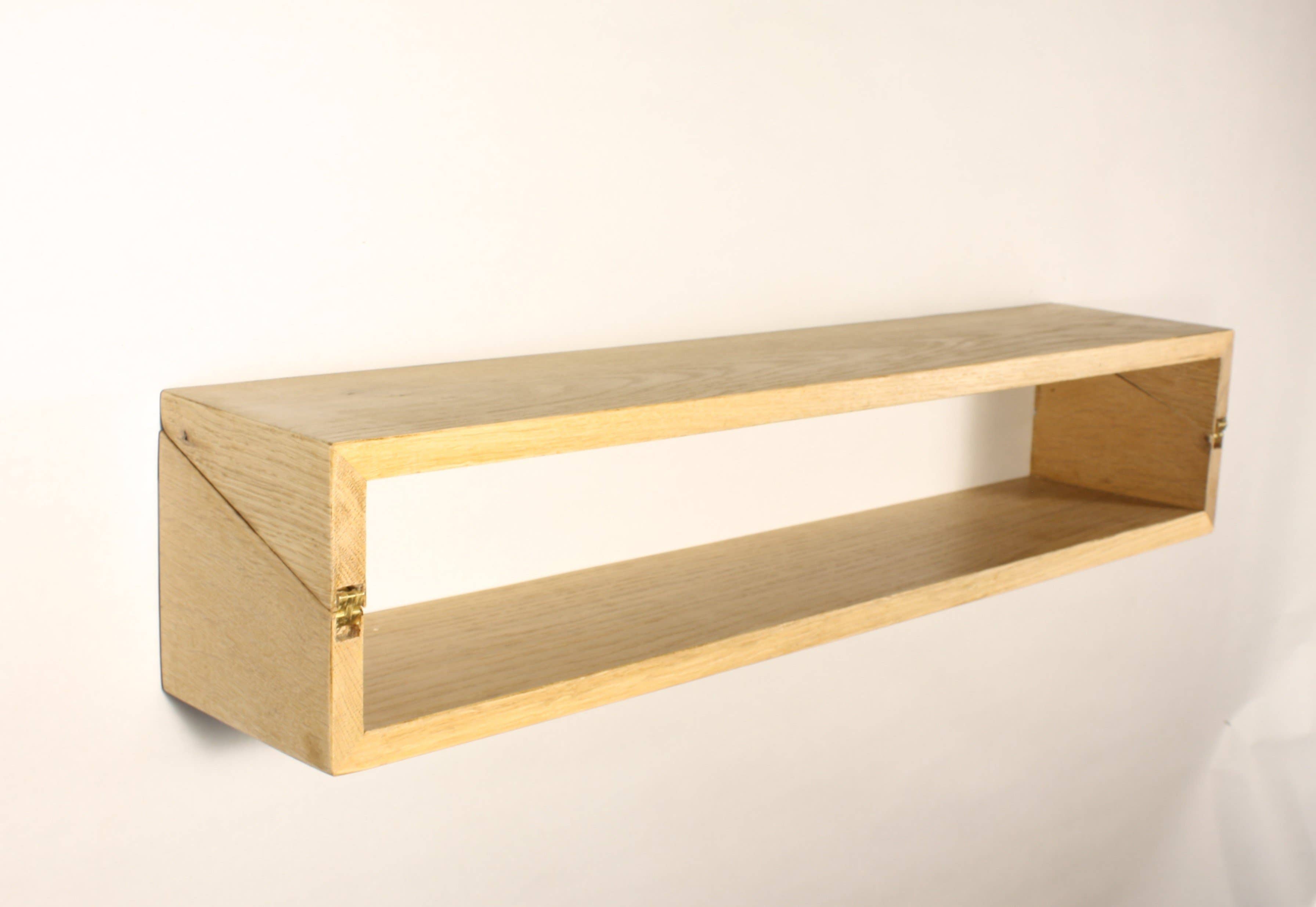 Hammer and Nail Studios - Wholesale Desk Decor - Kids & Baby - White Oak Fold Down Wall Mount Floating Desk6