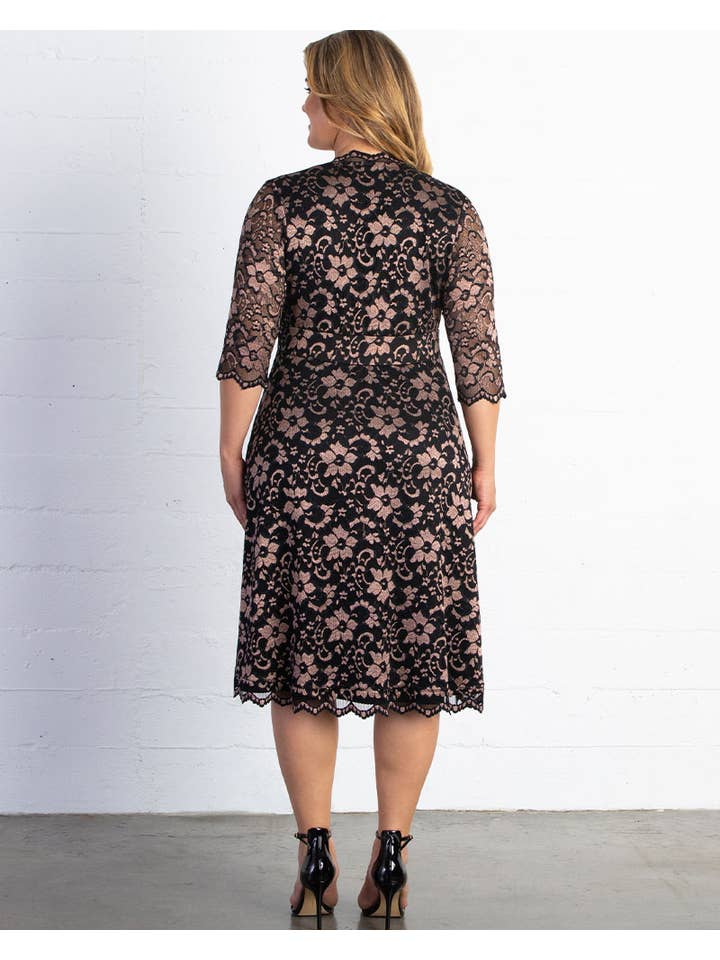 Kiyonna - Wholesale Dress - Women's - Mon Cherie Lace Dress - Plus Size1