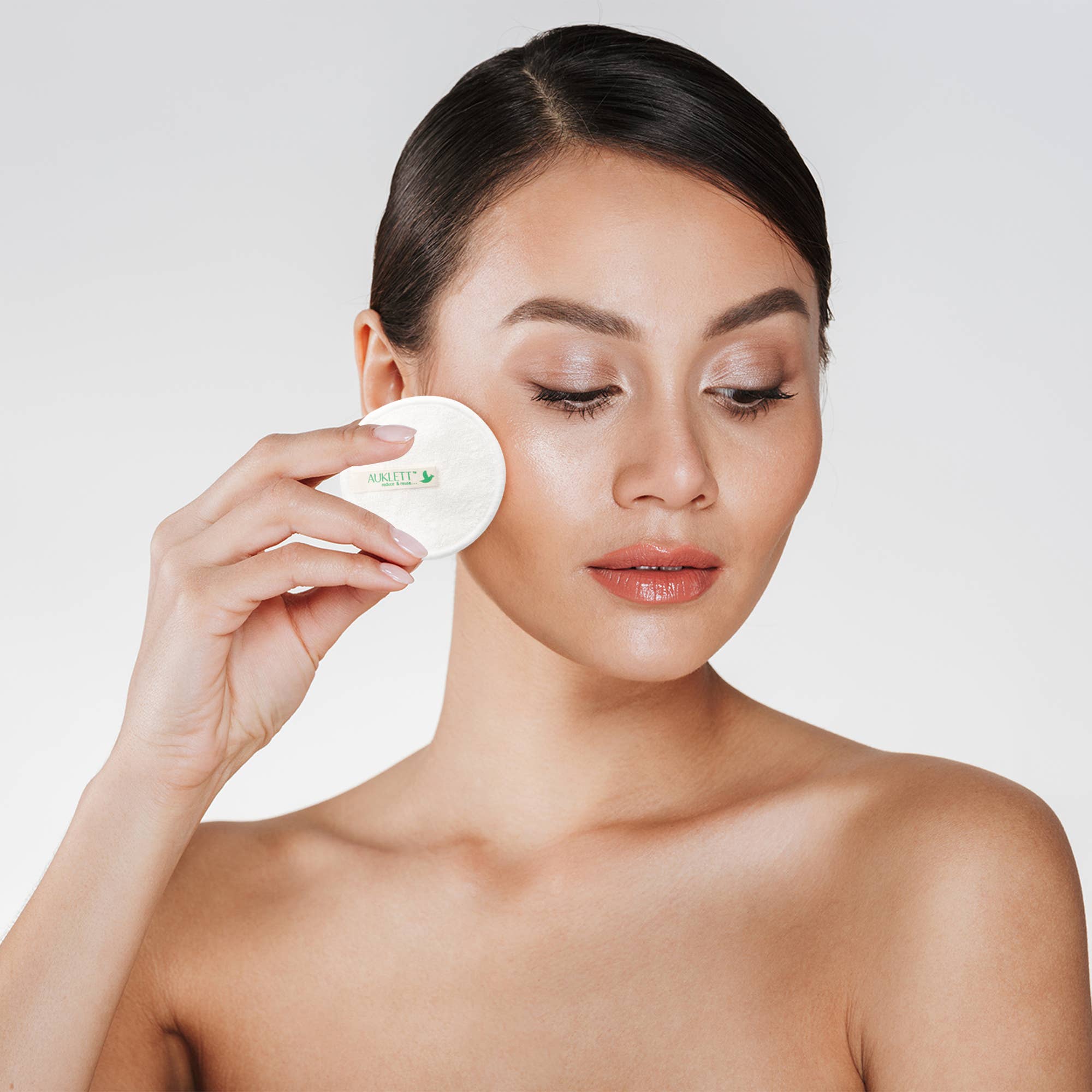Auklett – Engroshandel Makeupfjerner – Bambus Makeup Remover Pads (hvid)5