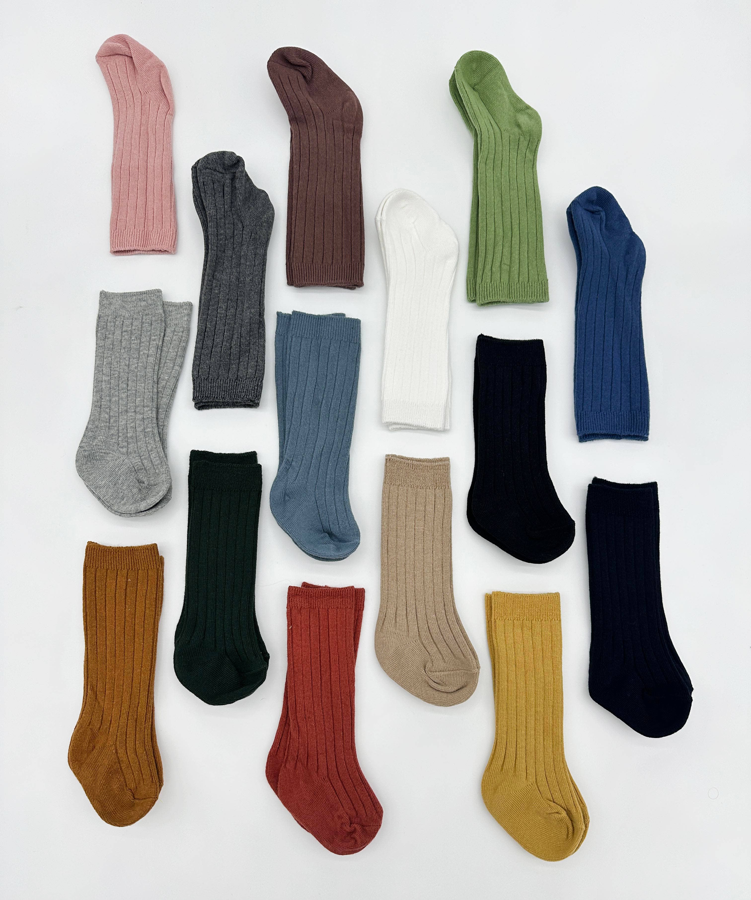 OLIVE & CRADLE - Venta al por mayor Calcetines - Niños - Calcetines acanalados de algodón0