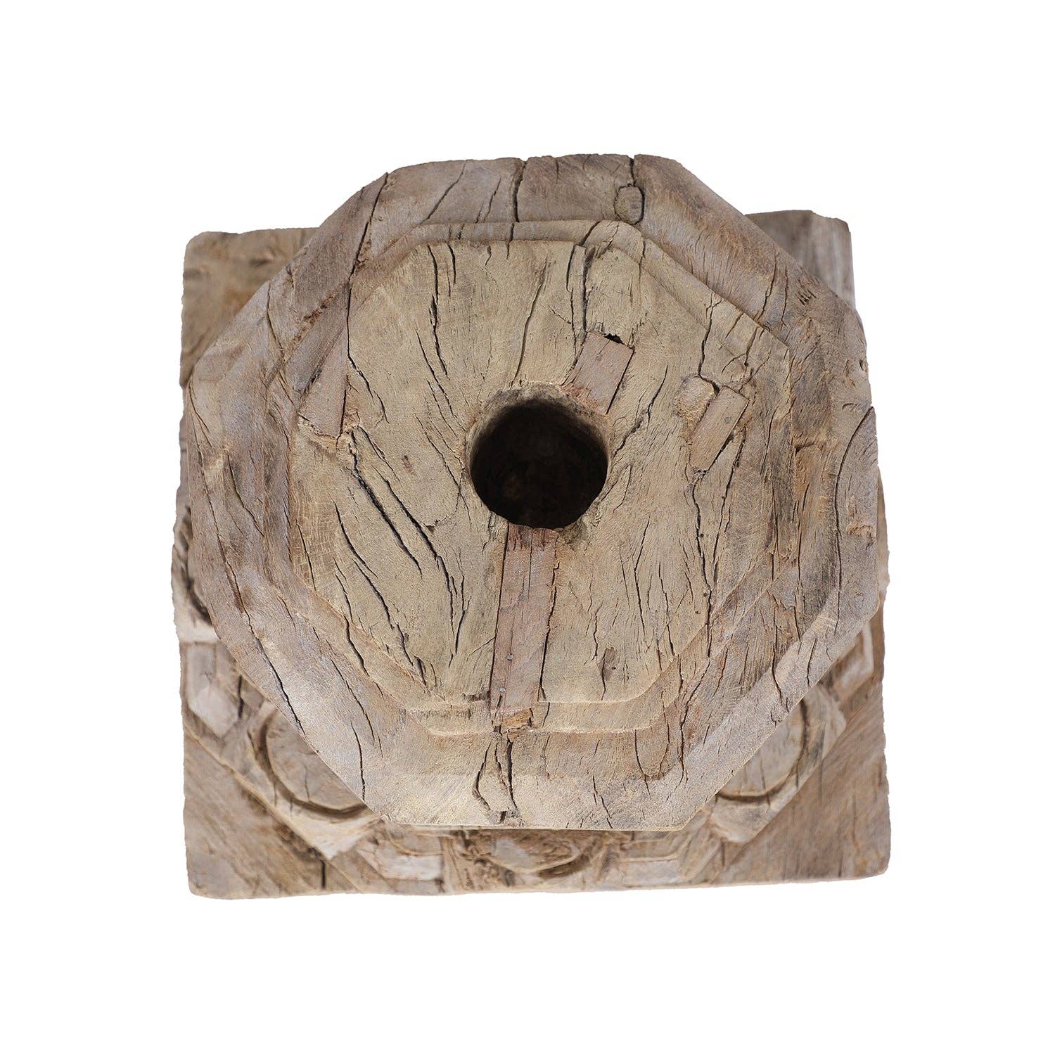 Blue Ocean Traders - Wholesale Candle Holder - Vintage Capital Bleached, Small2