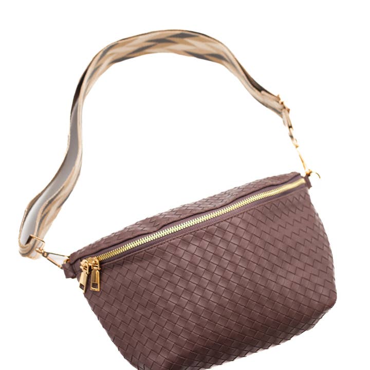 modern and chic - Wholesale Belt Bag - Women's - Rory Crisscross Oversized Belt Bag6