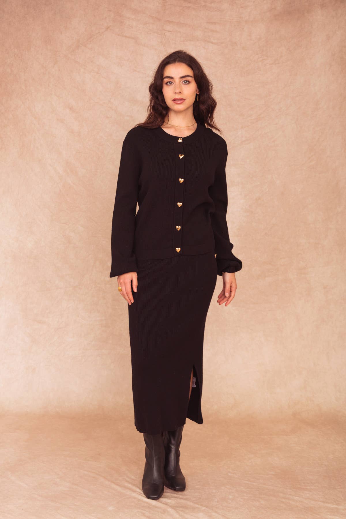 Black MAZARINE Cardigan for wholesale on Faire2