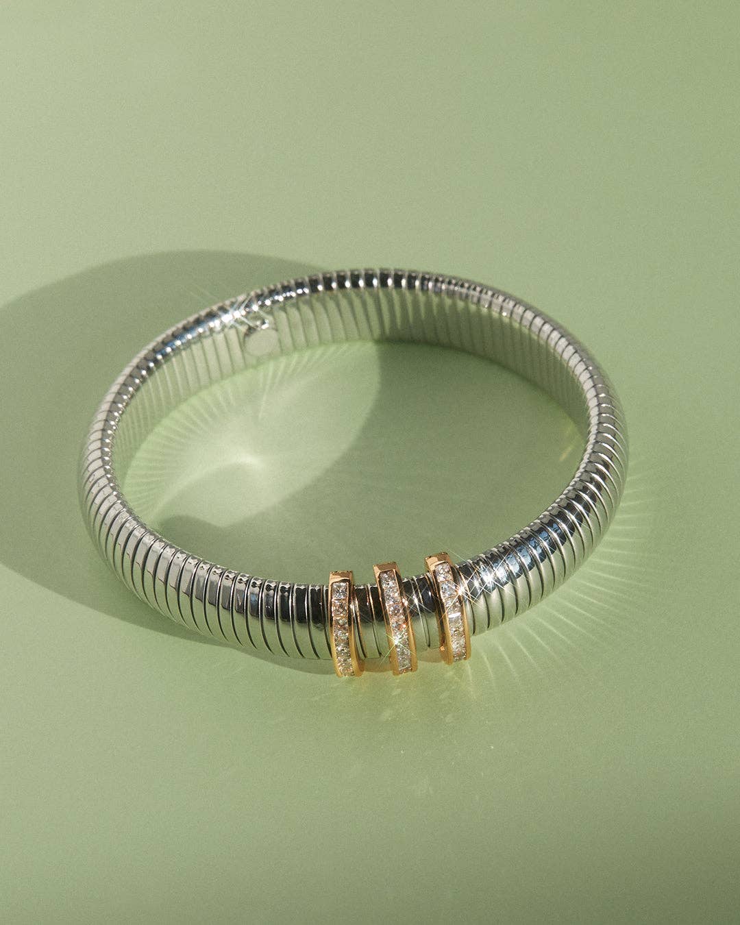 Luv AJ - Wholesale Link & Chain Bracelet - Pave Trio Snake Chain Bracelet4