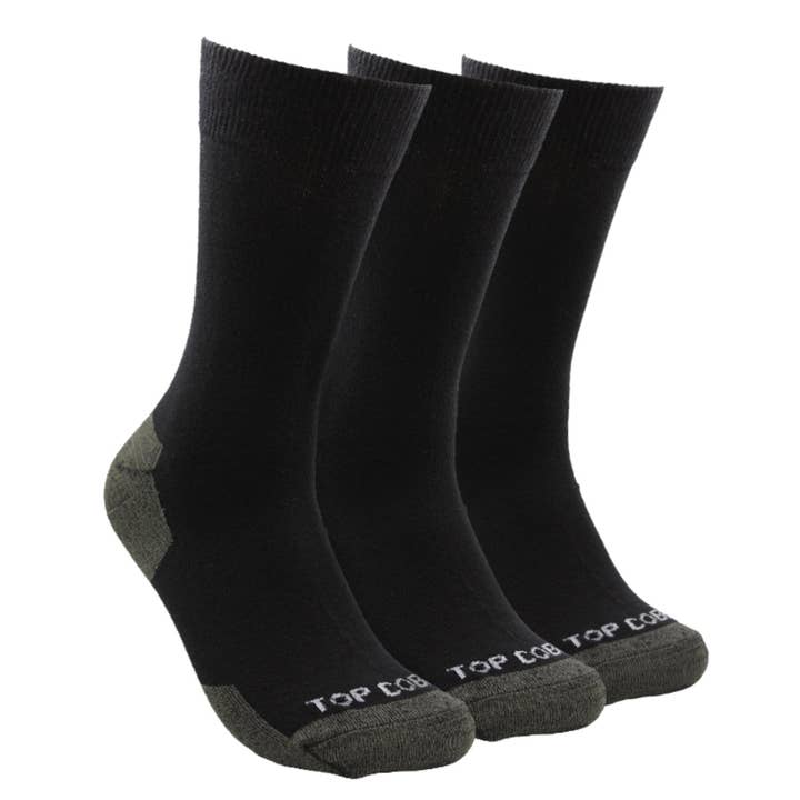 Men Long Copper Socks - Pack of 3 for wholesale by TOP