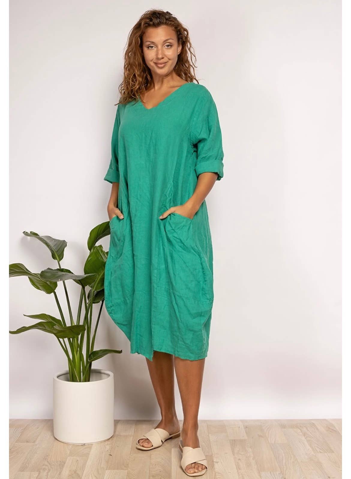 LINEN & COTTON HOUSE – wholesale Dress – Women's – 277 DRESS IN LINEN SPRING SUMMER CLOTHING13