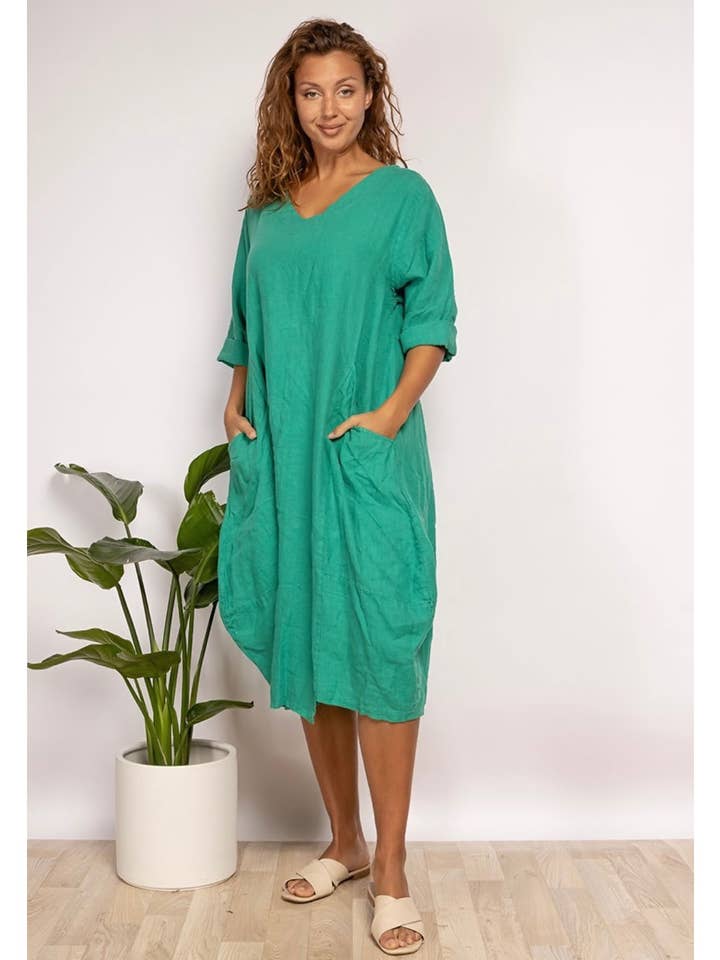 LINEN & COTTON HOUSE – wholesale Dress – Women's – 277 DRESS IN LINEN SPRING SUMMER CLOTHING13