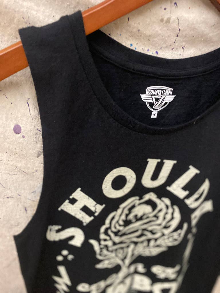 Country Deep Apparel - Wholesale Tank Top - Women's - Shoulda Been A Cowboy Muscle Tank Top3