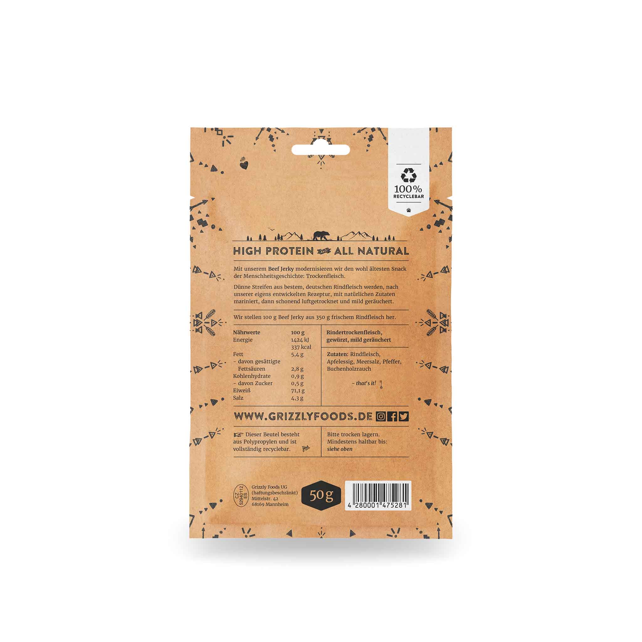 Grizzly Foods - Wholesale Jerky - Beef Jerky - Original1