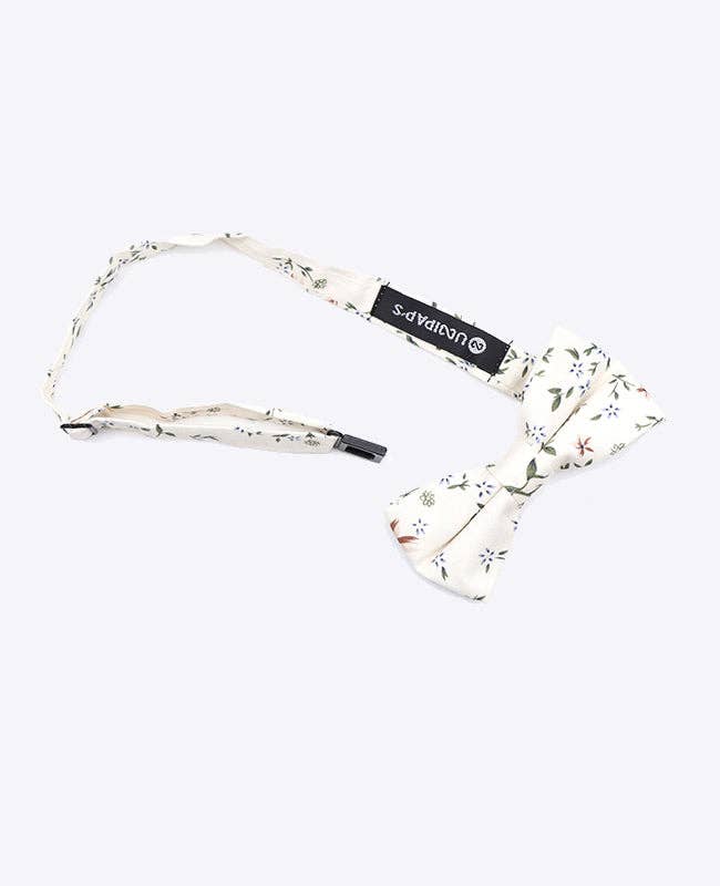 Unipap's - Wholesale Fashion Headband - Kids - Liberty White Bow Tie No. 8 Child in Cotton "Charles"3