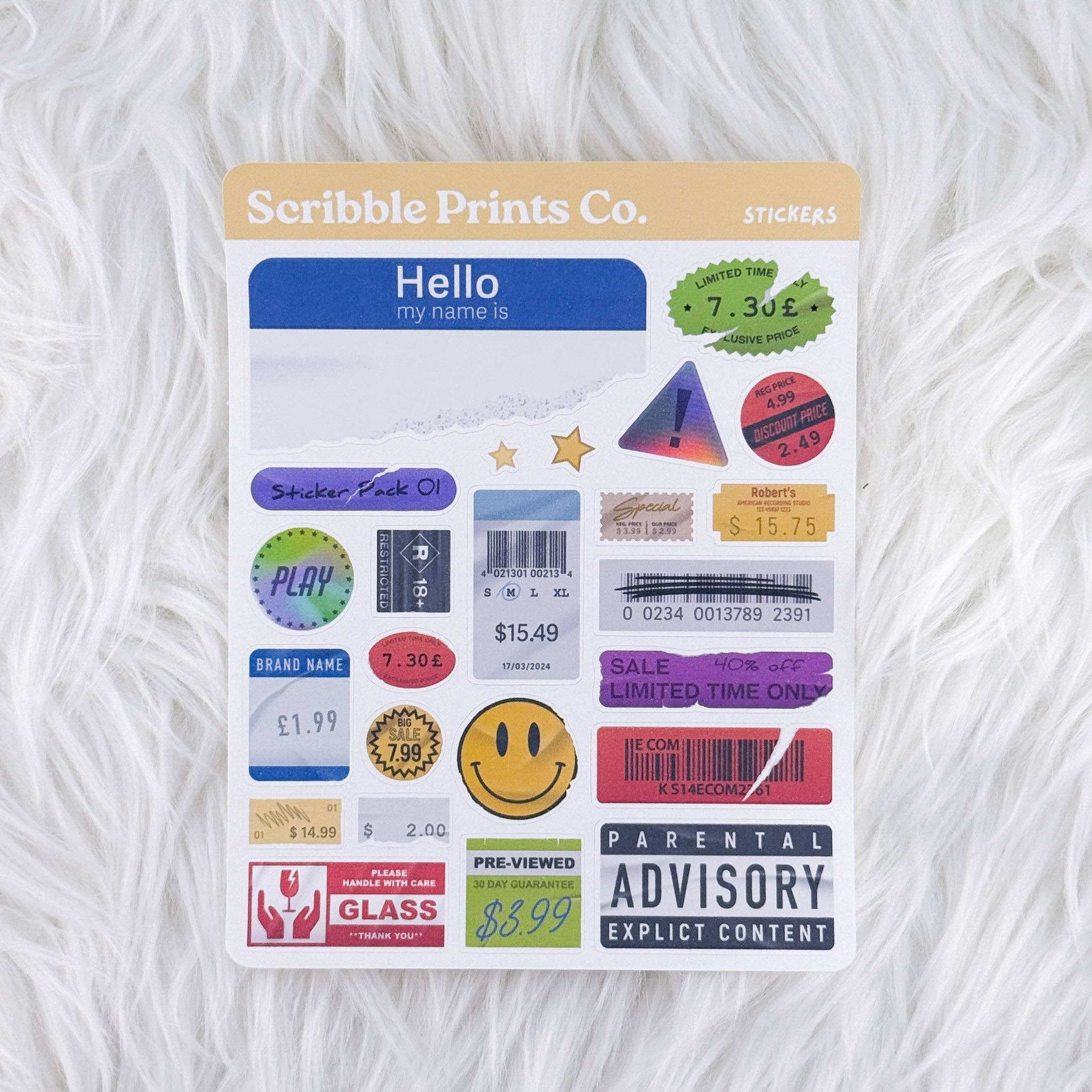 Scribble Prints Co. - Wholesale Sticker - Stickers – Deco // Matte Journal Stickers