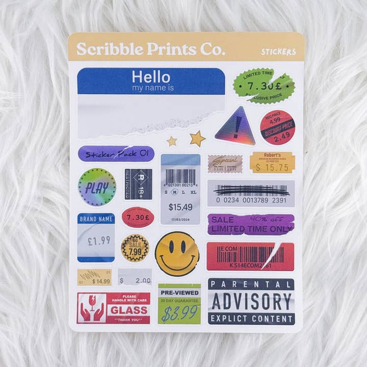 Scribble Prints Co. - Wholesale Sticker - Stickers – Deco // Matte Journal Stickers0