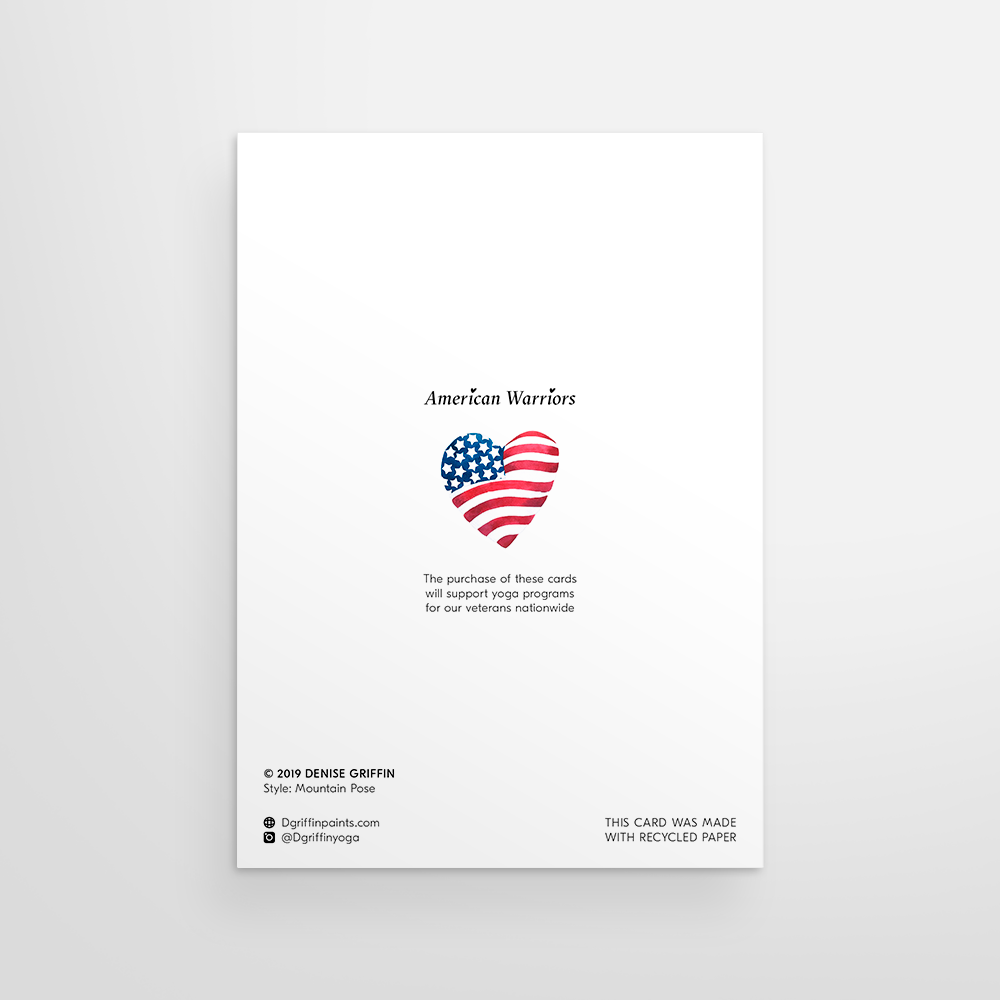 Yogini Collection - Wholesale Everyday Greeting Card - Mountain Pose1