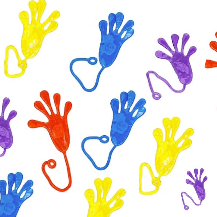 HALLEE - Wholesale Squishy Toy - Kids & Baby - Elastic Sticky Squishy Slap Hands - Assorted