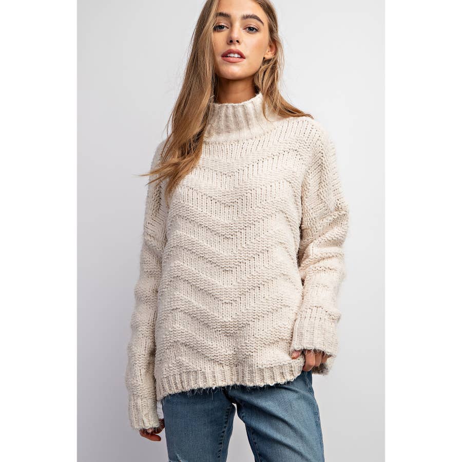 Danica Funnel Neck Tunic Sweater