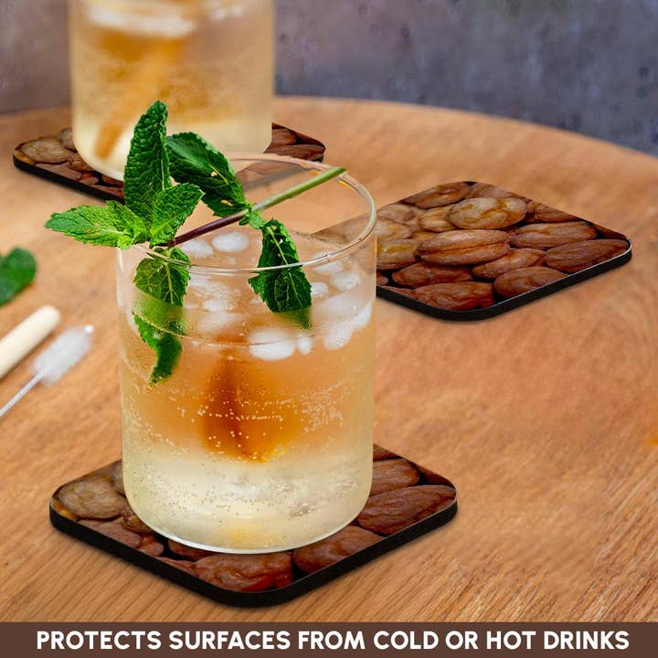 3dRose - Vendita all'ingrosso Sottobicchiere - 3dRose, Fotografia ravvicinata di ceci, Sottobicchiere9