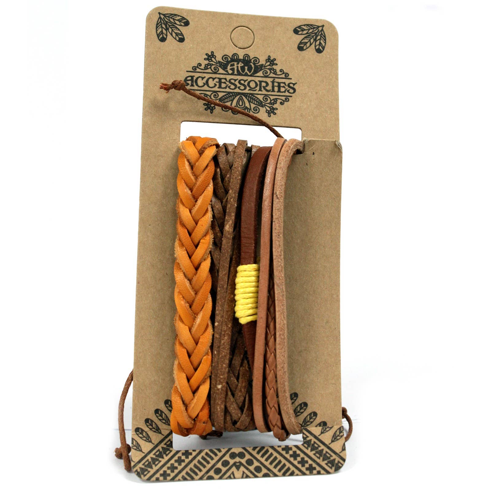 Ancient Wisdom – wholesale Jewellery set – Mens Bracelet Sets - Tanned & Interesting (asst)2