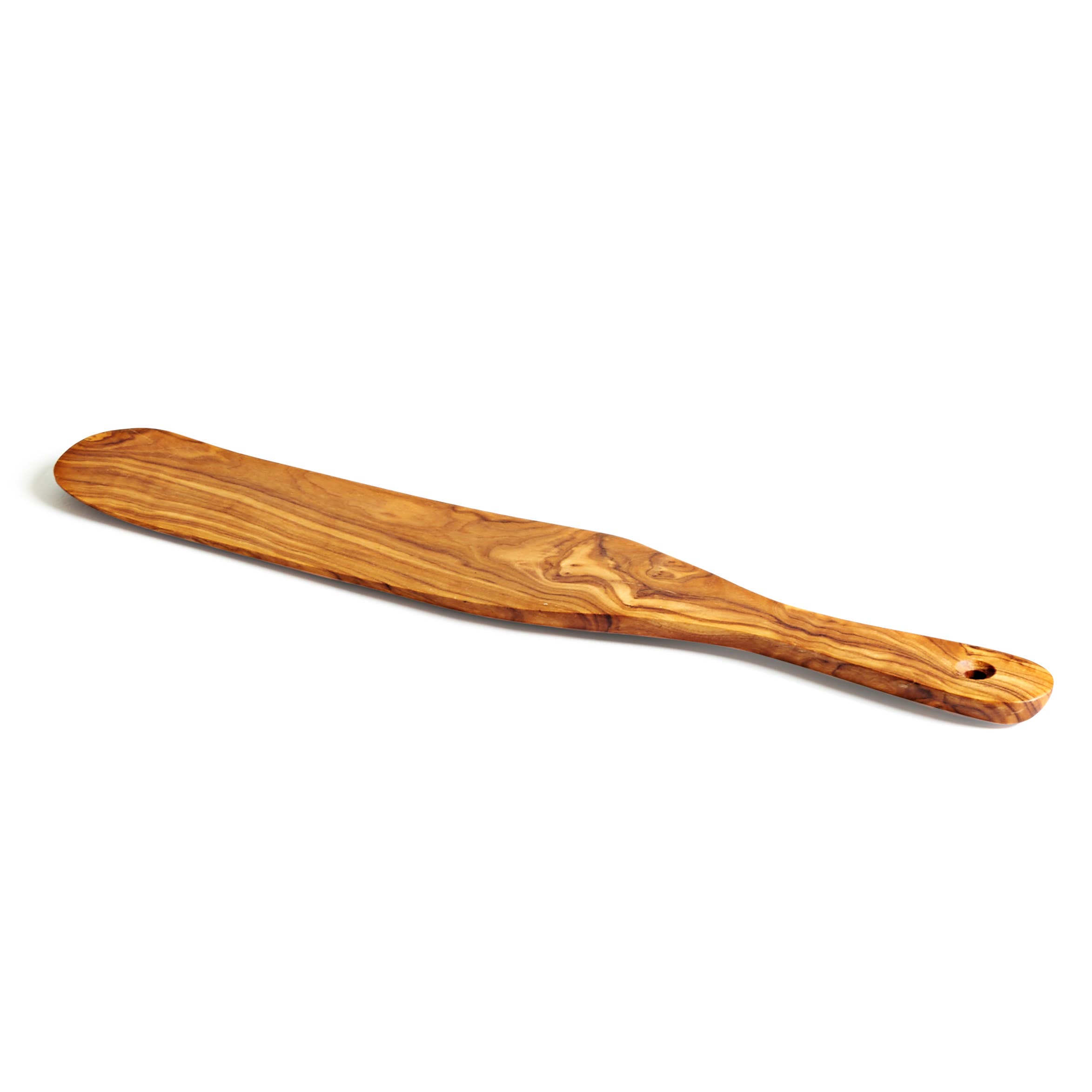 Natural OliveWood - Wholesale Spatula/Turner - Olive Wood Spurtle1