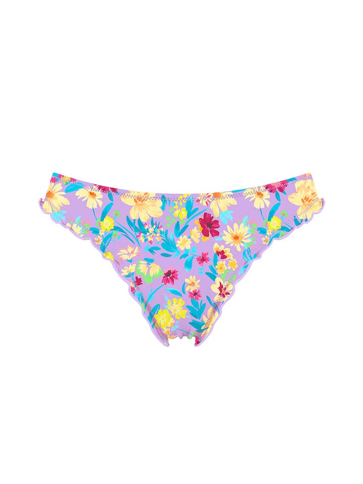 Chlamys Varia Bikini Bottom Slips with Lettuce Hem-HB10C for wholesale by Chlamys Varia by MrMiss