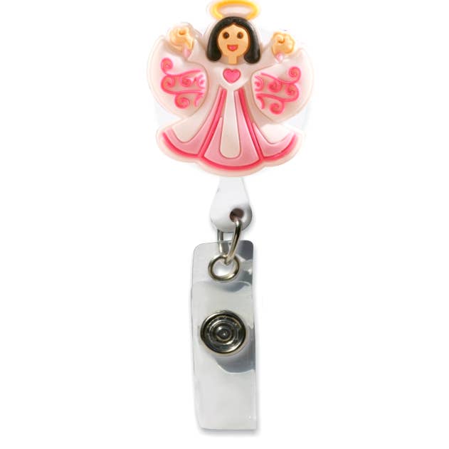 Angel Rubber Badge Holder for wholesale by Smart Charms