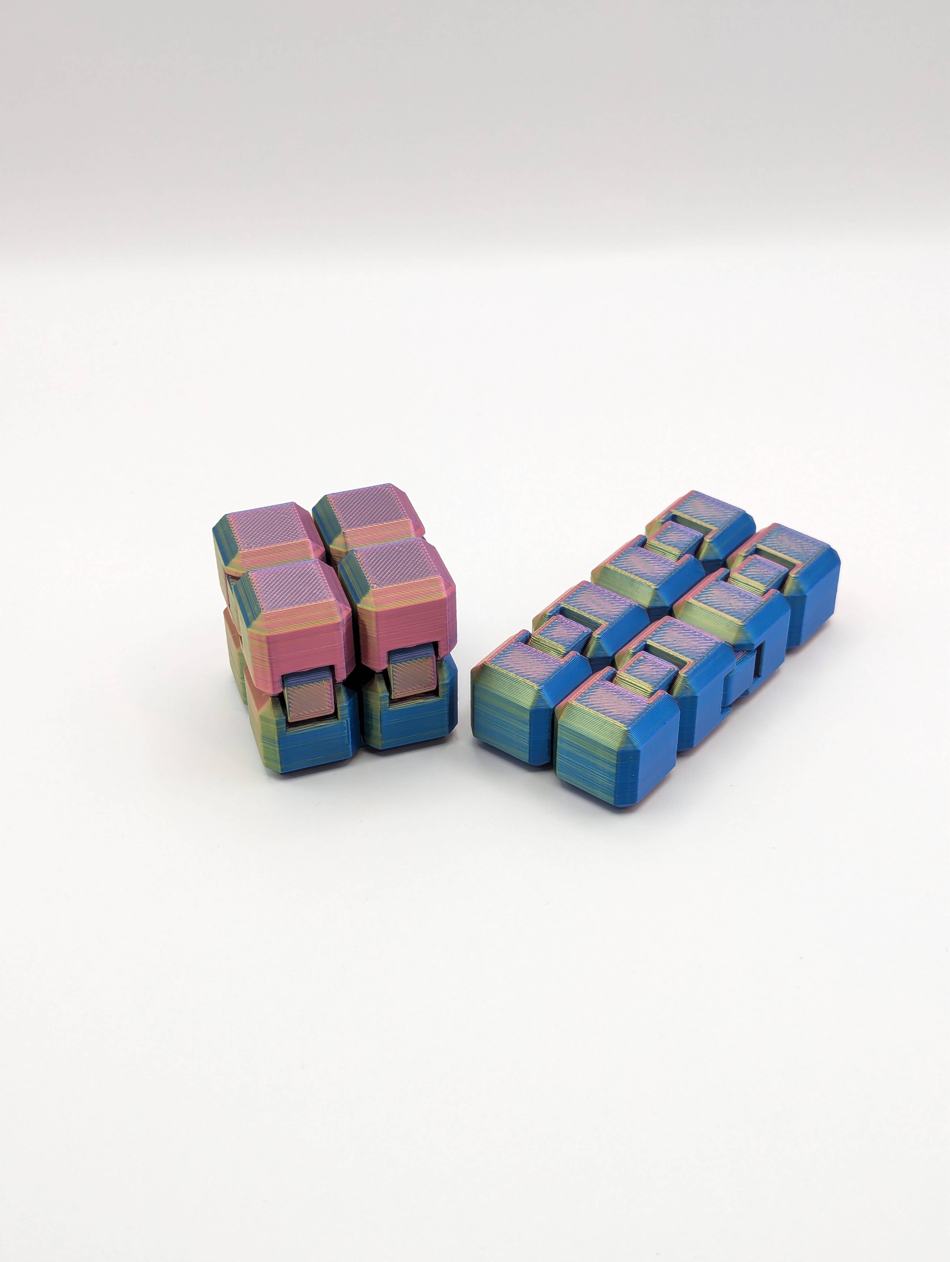 The Midnight Oil - Wholesale Fidget Toy - Kids - 3D Printed Infinity Fidget Cube1