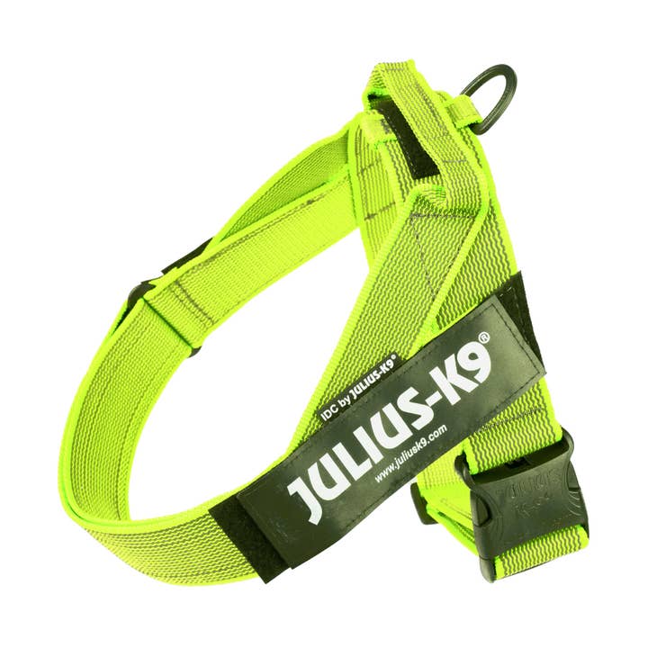 Arnes perro mascotas CintaIDC resistente ergonomico Neon para venta al por mayor de Julius K9