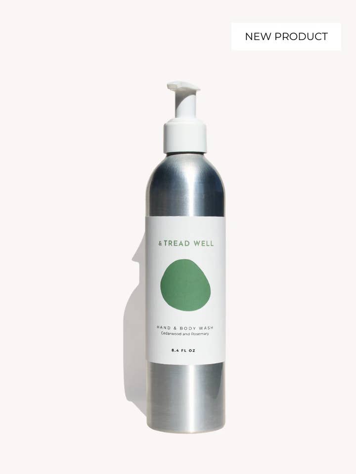 Body & Hand Wash - Cedarwood and Rosemary for wholesale by & Tread Well