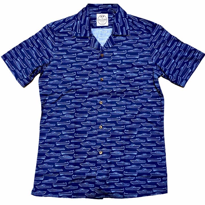Vintage boat - Bowling short sleeves shirt for wholesale by Mitchumm Industries