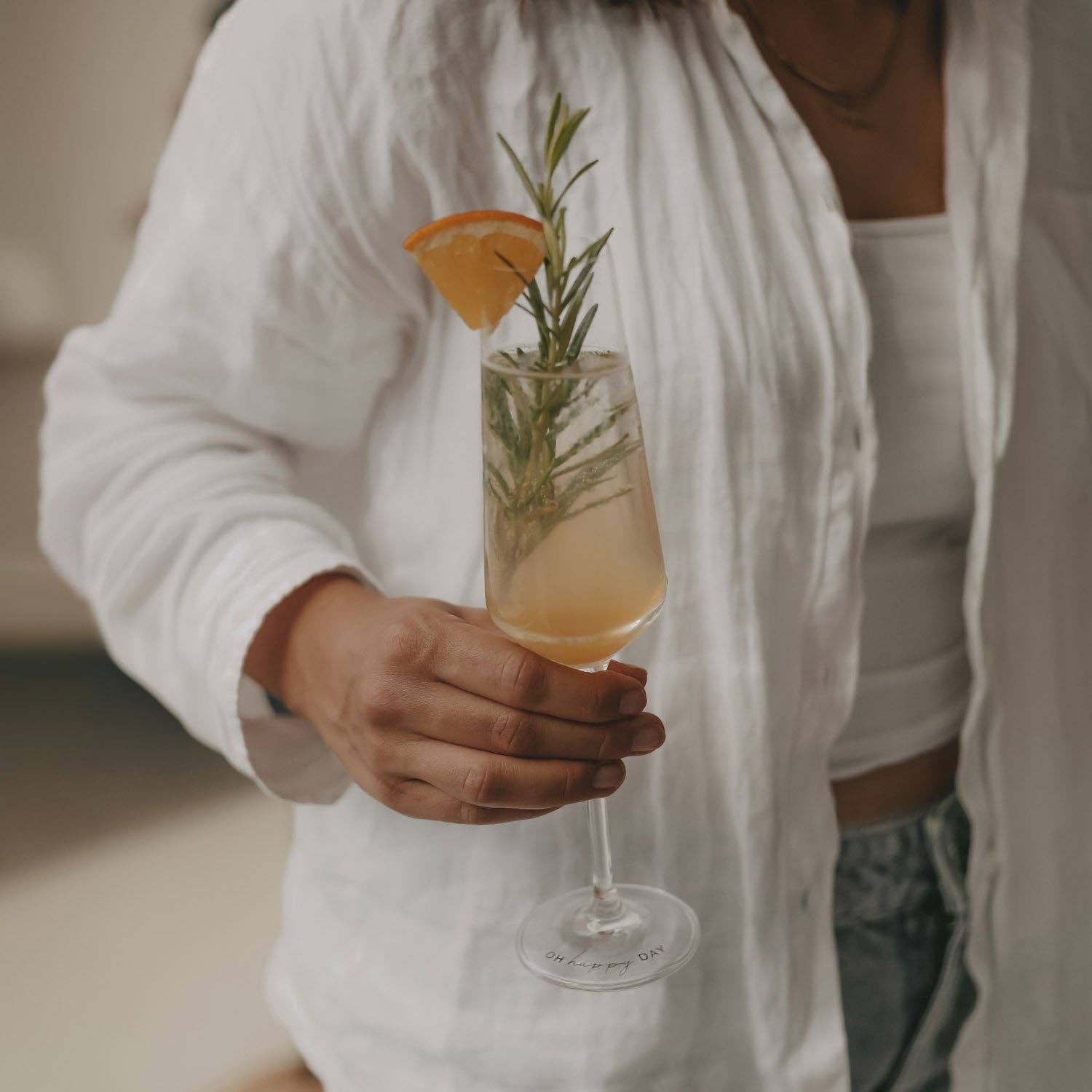 Eulenschnitt - Wholesale Drinking Glass/Cup - Oh happy day champagne glass (VE = 4 pcs)0