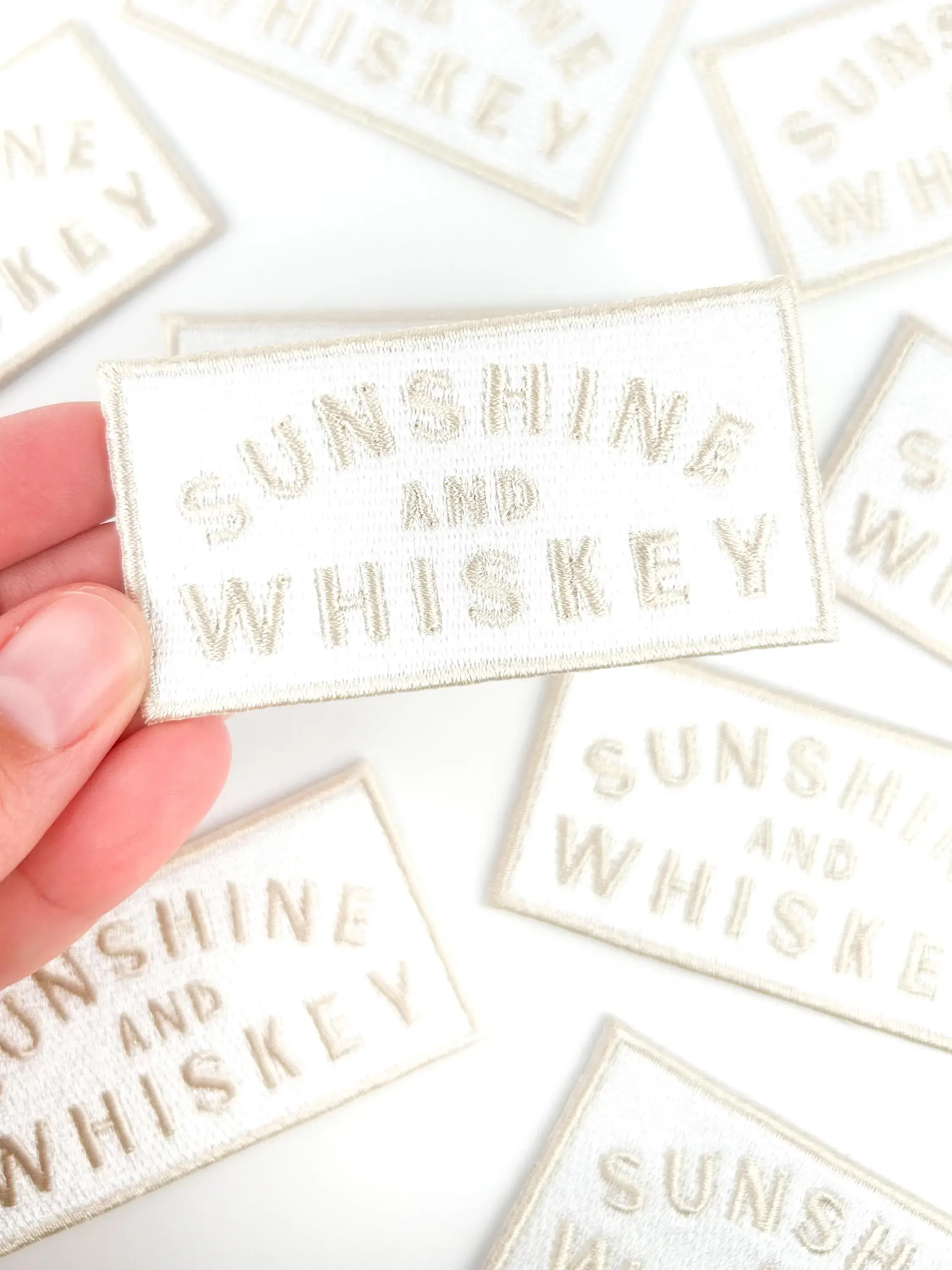 Field Trip Threads - Wholesale Patch - Sunshine and Whiskey Embroidered Iron On Patch Country Music2