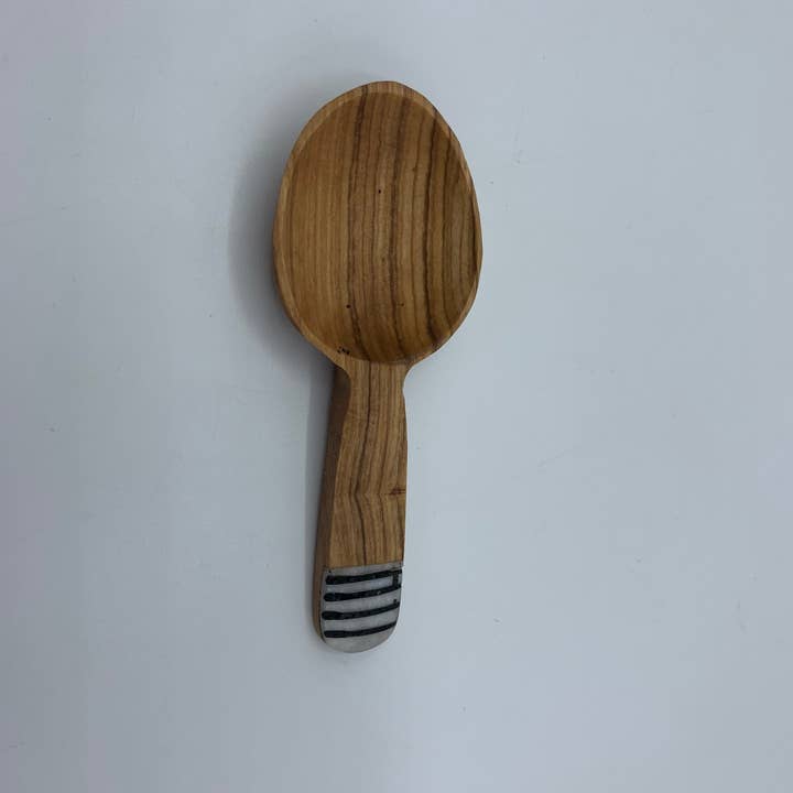 KENYAN SAFARI DESIGNS – Colher de mesa (talheres) por atacado – Colheres de Olive em Madeira6