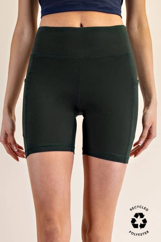 Sunday Morning - Wholesale Athletic Shorts - Women's - P406237-Butter Soft 6 Inch Biker Short with Pockets25