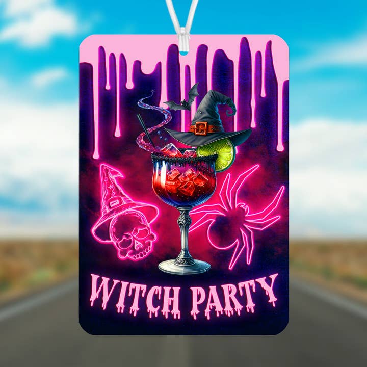 Bruja de Halloween - Ambientador de Coche de Fieltro con Spray de Fragancia para venta al por mayor de Stencil Art Canada