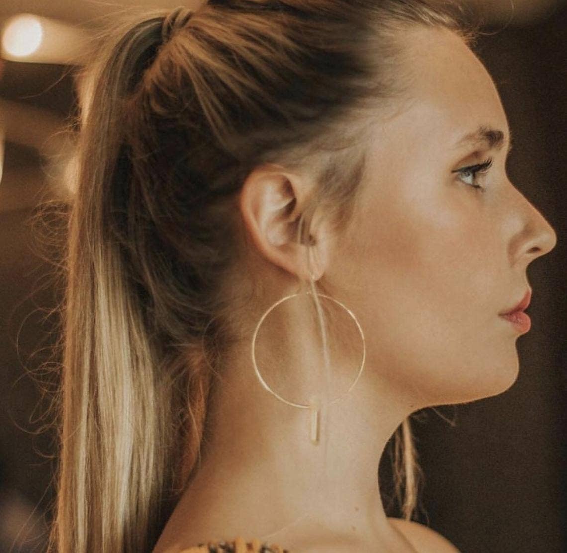 Goldie Jewelry - Wholesale Dangle Earrings - PETITE AURA HOOPS1