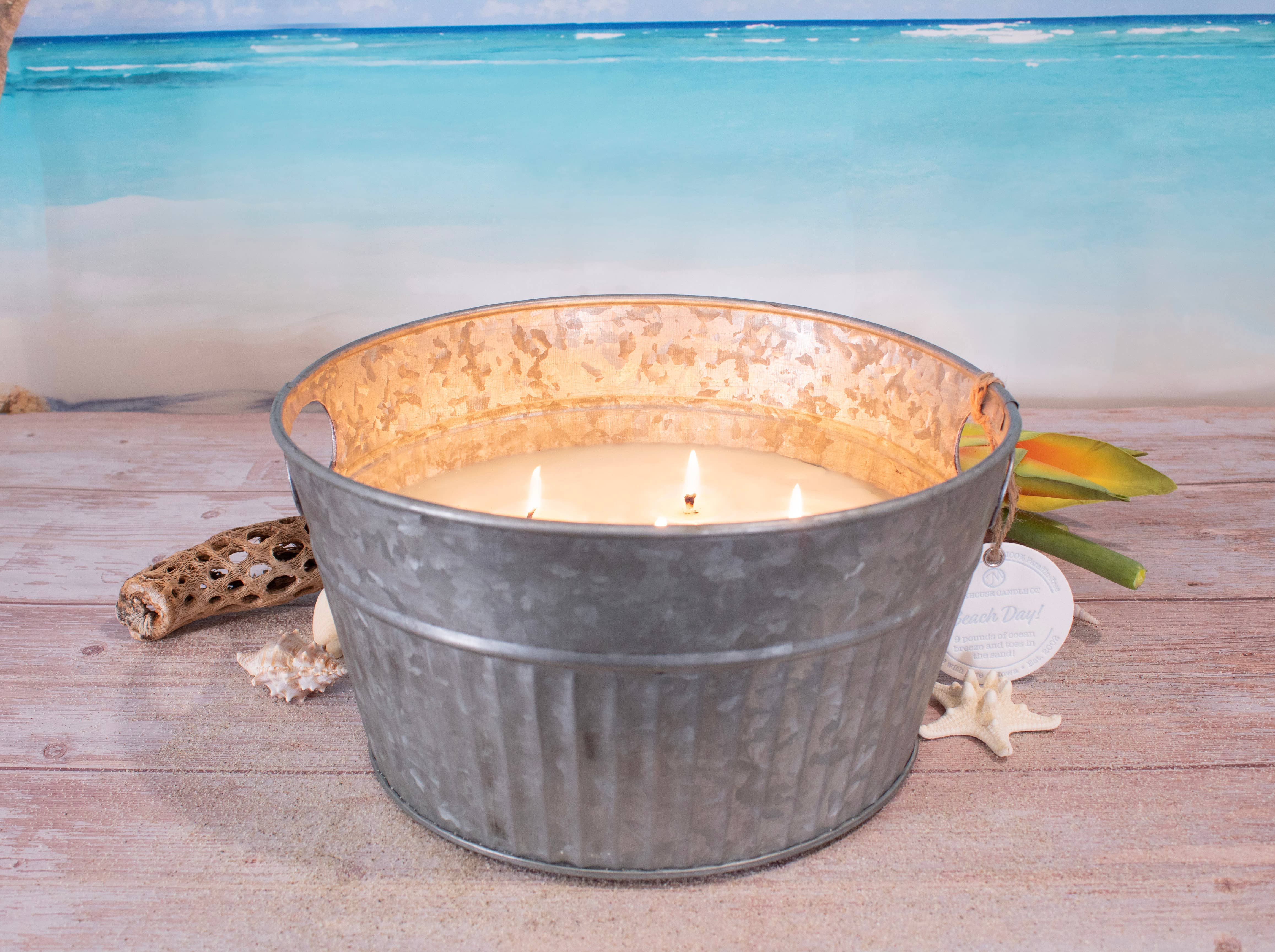 Milkhouse Candle Company - Wholesale Jar/Filled Candle - 9 Pound Monster Candle: Saltwater Mist3