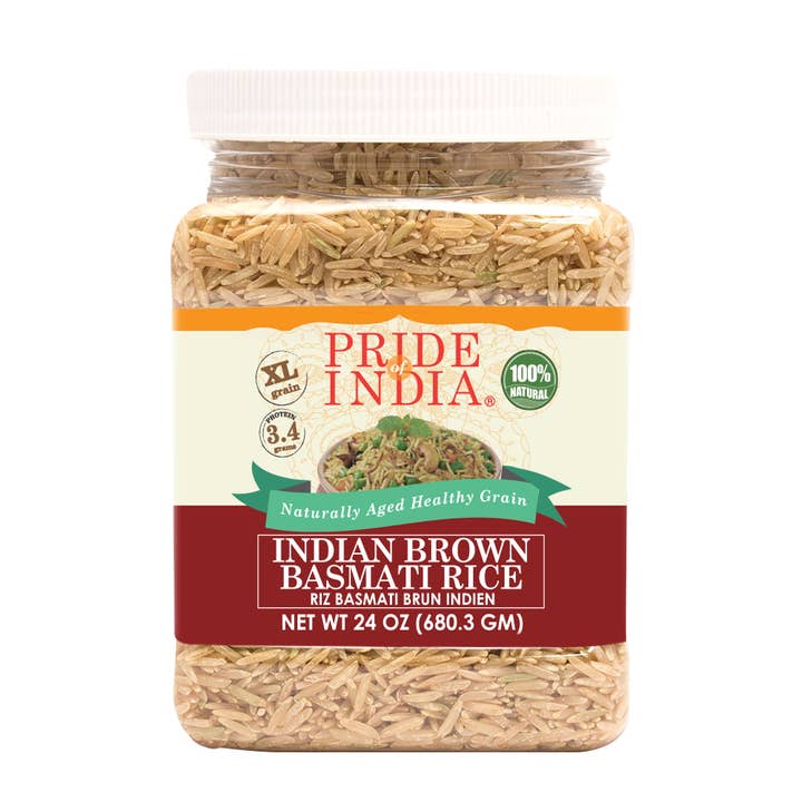 Arroz Basmati marrom indiano extra longo por atacado de PRIDE INDIA BRANDS