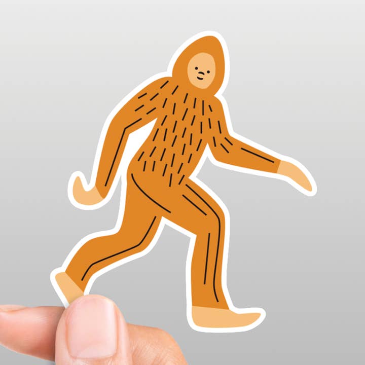 Sasquatch Matte Die-Cut Vinyl Sticker for wholesale by Mint Parcel