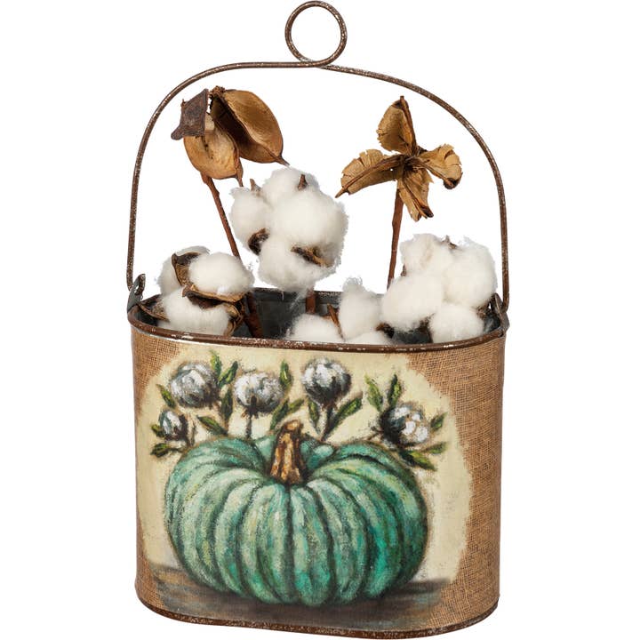 Primitives by Kathy - Wholesale Storage Bin - Pumpkins Bucket Set2