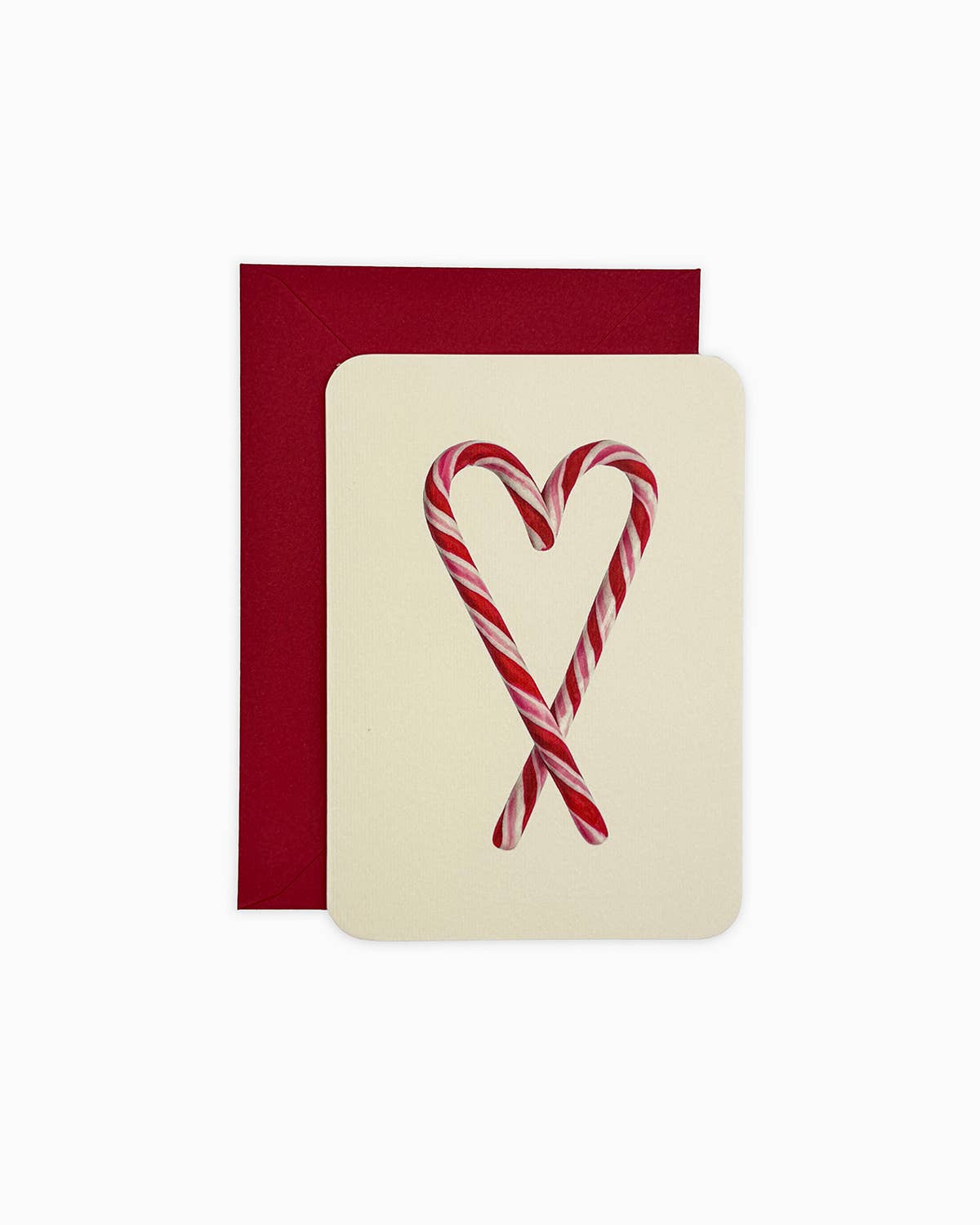 Canonbury Press - Wholesale Christmas Card - Candy Cane Heart Greeting Card | Birthday Card