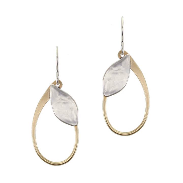 Ohrhänger mit ovalem Ring aus Draht für den Großhandel von Marjorie Baer