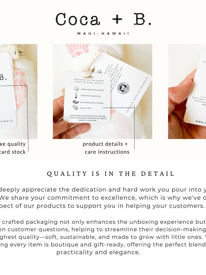 Coca + B.™ - Wholesale Milestone Blanket - Kids & Baby - Sun + Wave Organic Baby Swaddle | Surfer Nursery Decor8