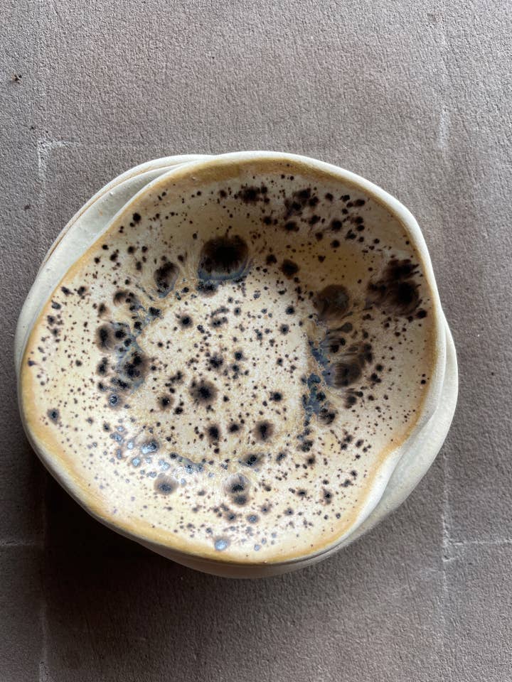 Handmade Ceramic Stacking Dish – Sandstone for wholesale by Spring + Vine