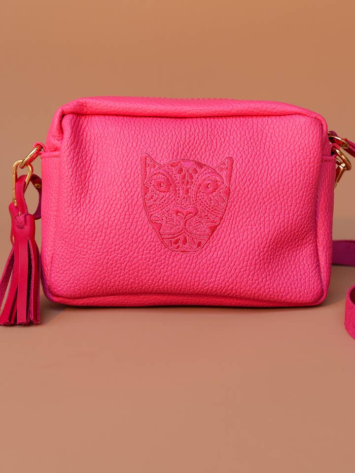 JAGUAR LUCIA CROSSBODY // HOT PINK for wholesale by LOLA Y TULA