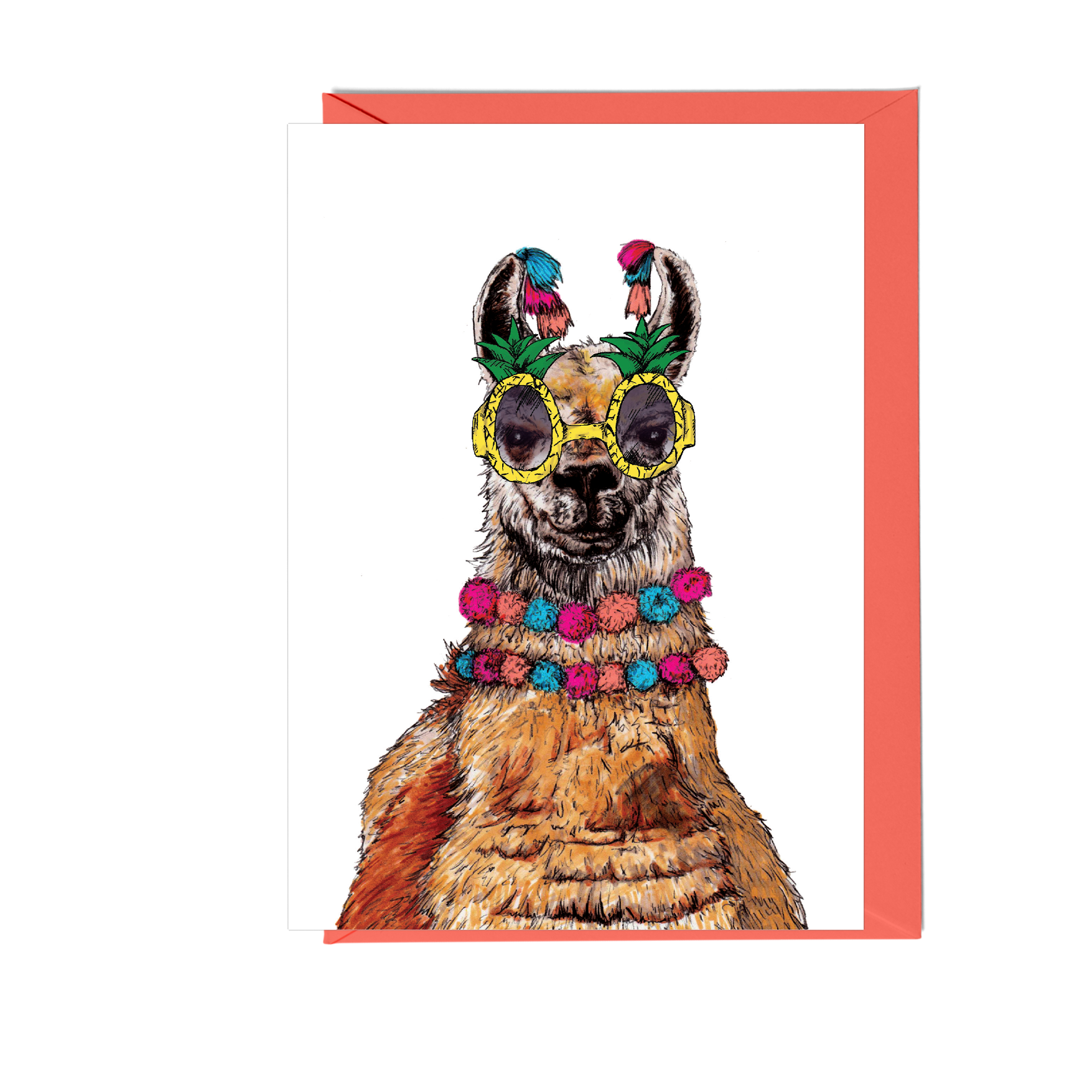 Fawn & Thistle Ltd (US Duties Paid) - Wholesale Verjaardagskaartje - Party Llama-wenskaart | Unisex verjaardag | Gefeliciteerd2