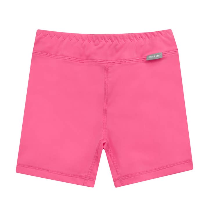 Bright Pink | Kids UV Swim Trunks for wholesale by Jan & Jul