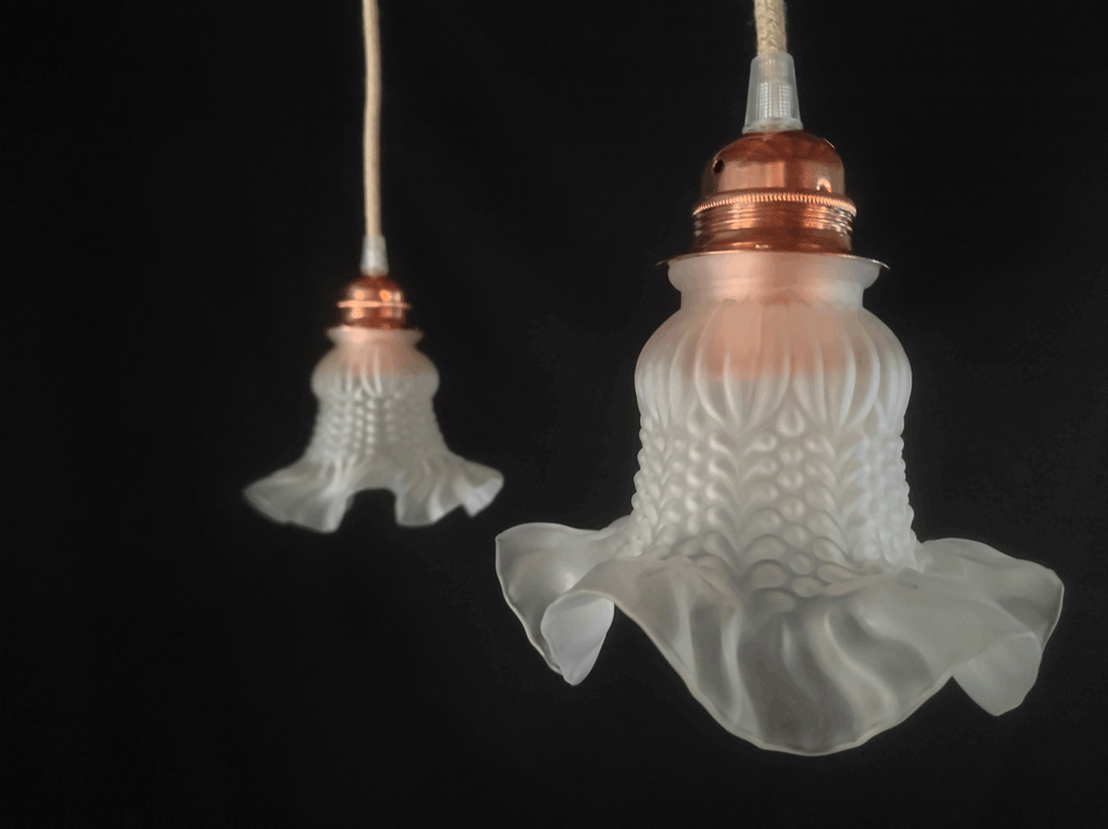 Le Siècle des Lumières - Vendita all'ingrosso Lampadario/lampada a sospensione - Lampada a sospensione Tulipano in vetro con 4 punti luce10