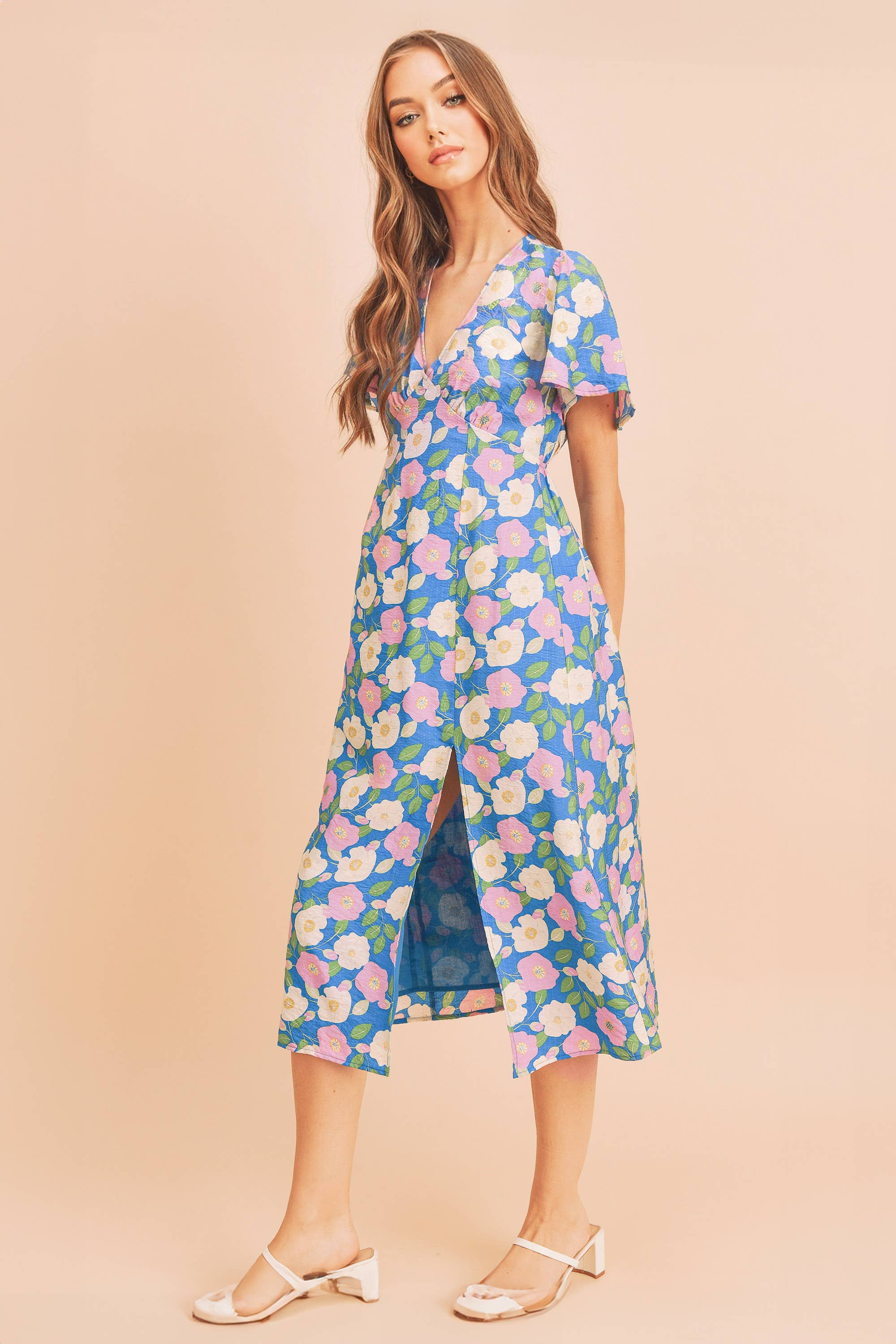 4109BK Inessa Floral Dress 3 for wholesale on Faire4