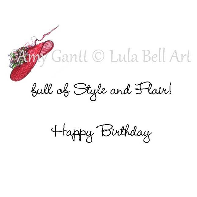 Lula Bell Cards and Gifts - Wholesale Birthday Card - Birthday - Red Diva Greeting Card1